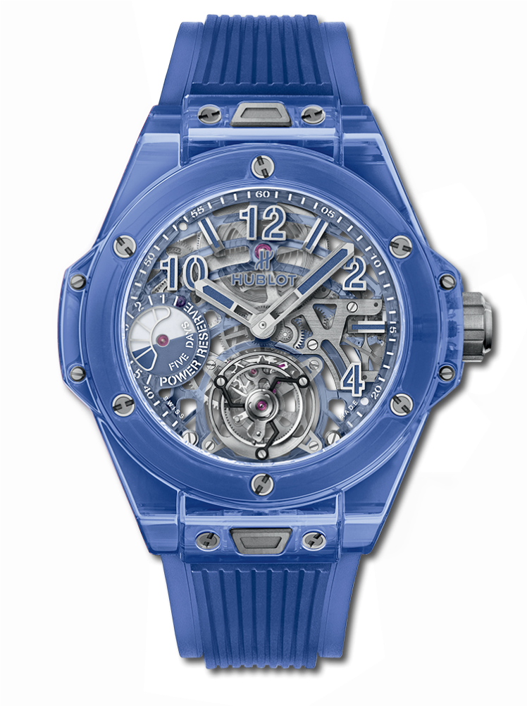 Big Bang Tourbillon Power Reserve 5 Days Blue Sapphire - Hublot (1000x1000), Png Download