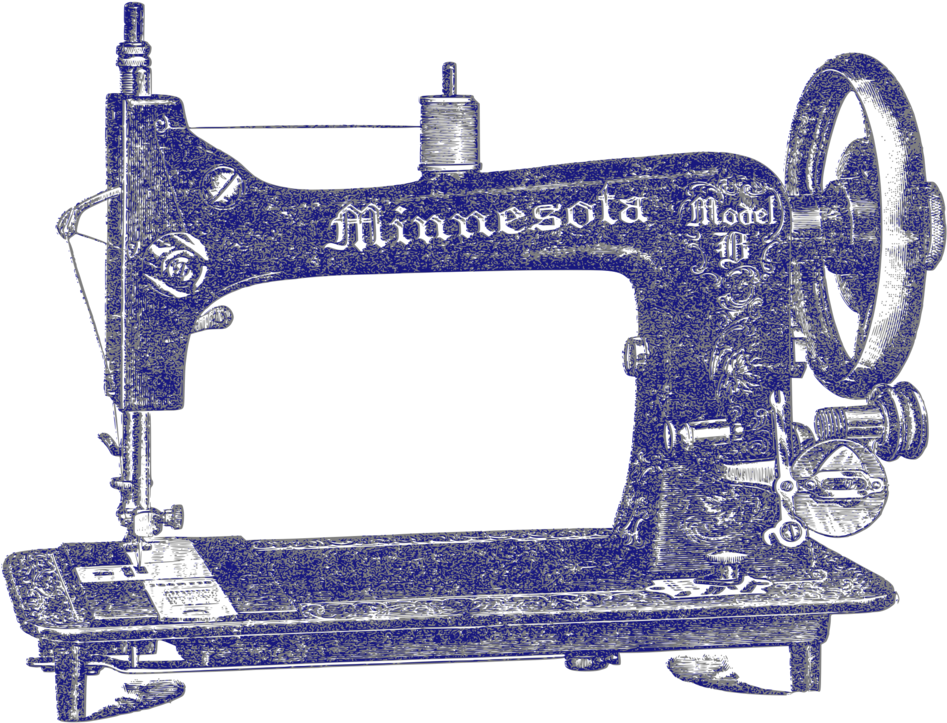 Sewing Machine Clipart Vintage Needle Thread - Sewing Machine Png Vintage (1061x750), Png Download