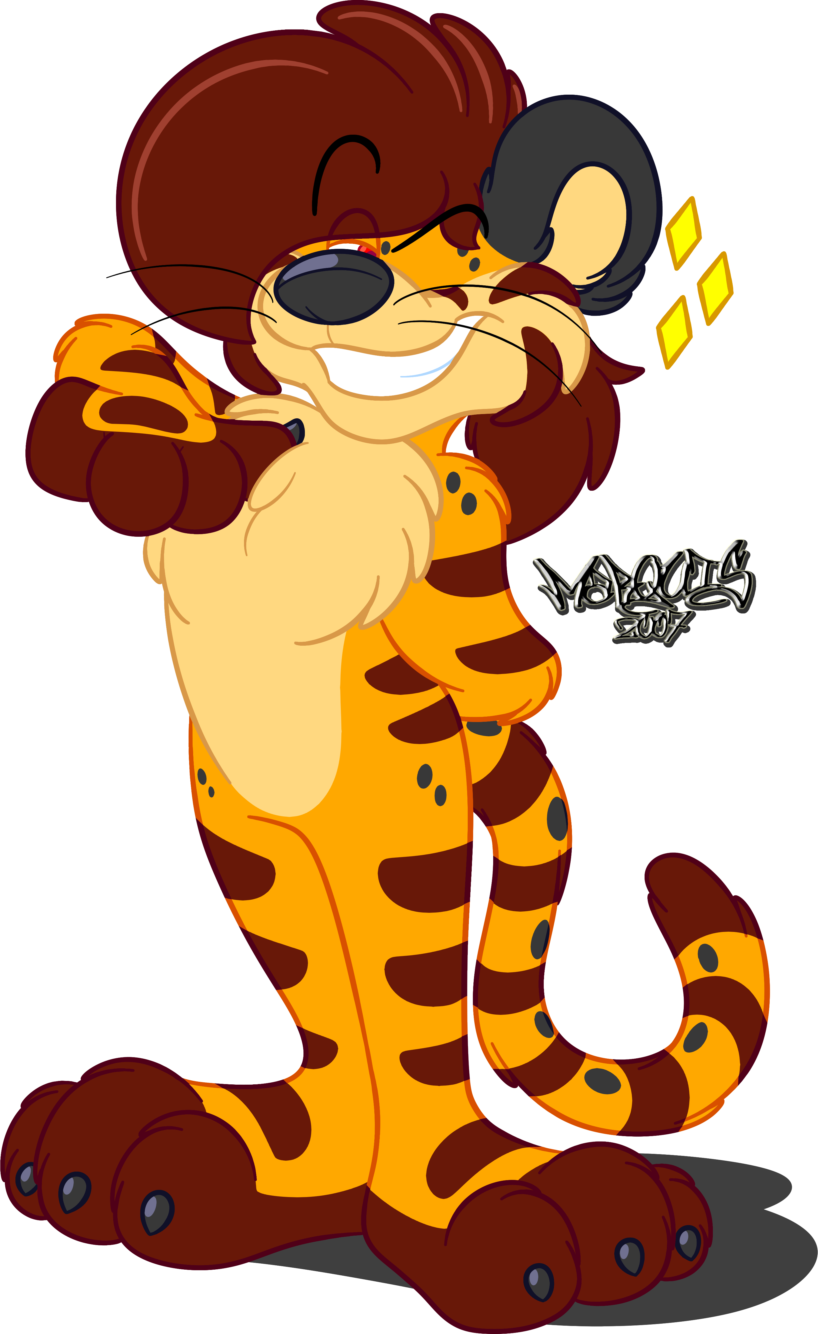 Proud Kitty - Cartoon (2863x4665), Png Download