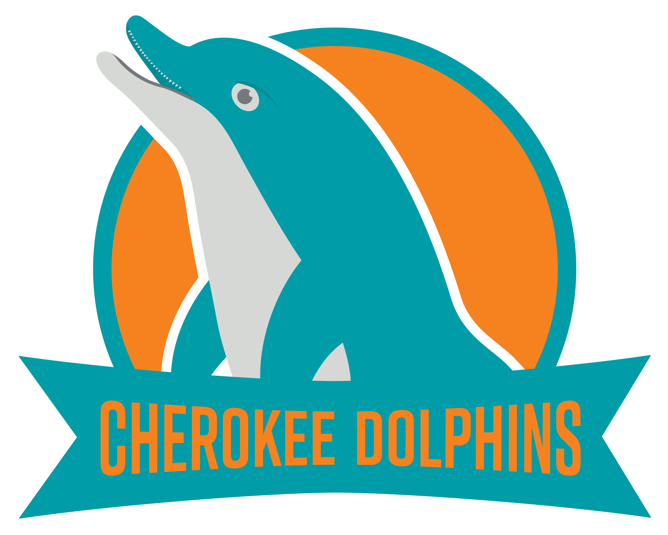 123017 Spal Cherokeedolphins Rev-f - Illustration (2796x2319), Png Download