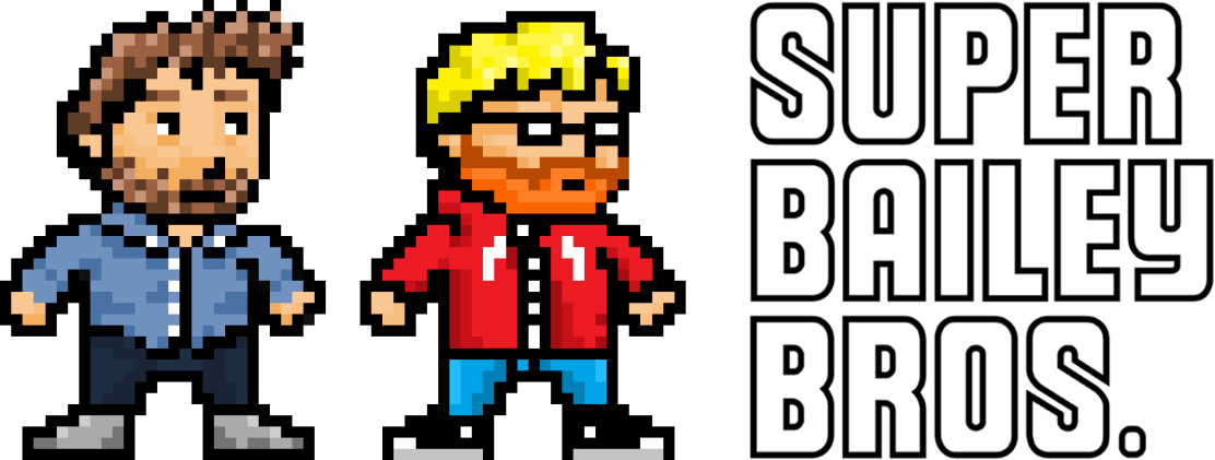 Super Bailey Bros In Movie Land - Cartoon (1112x421), Png Download