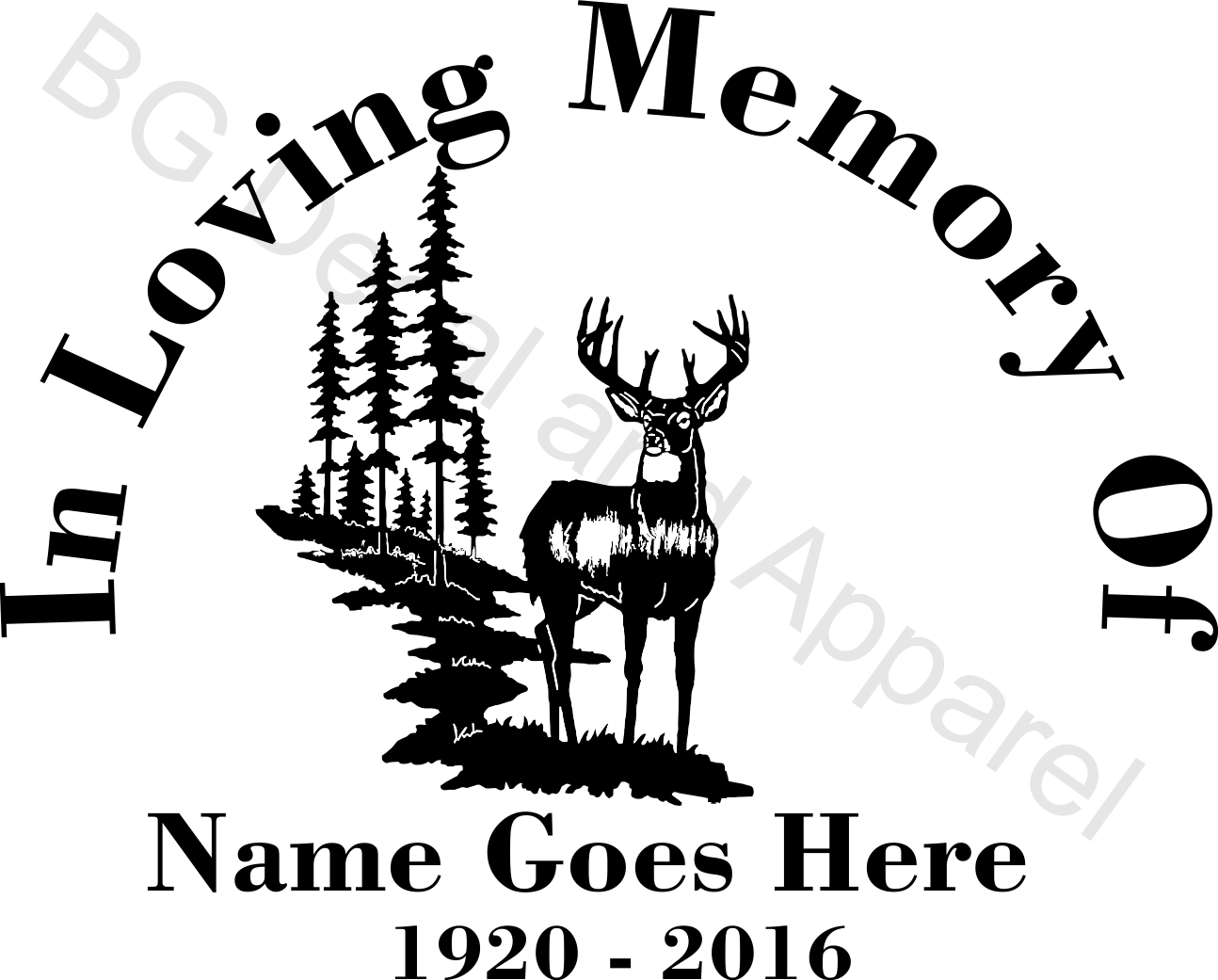 In Loving Memory Of Deer Elk Free Transparent PNG Download PNGkey