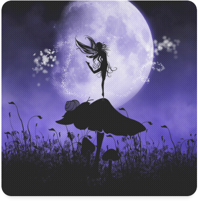 A Beautiful Fairy Dancing On A Mushroom Silhouette - Fairy Silhouette Sitting On A Mushroom (800x800), Png Download