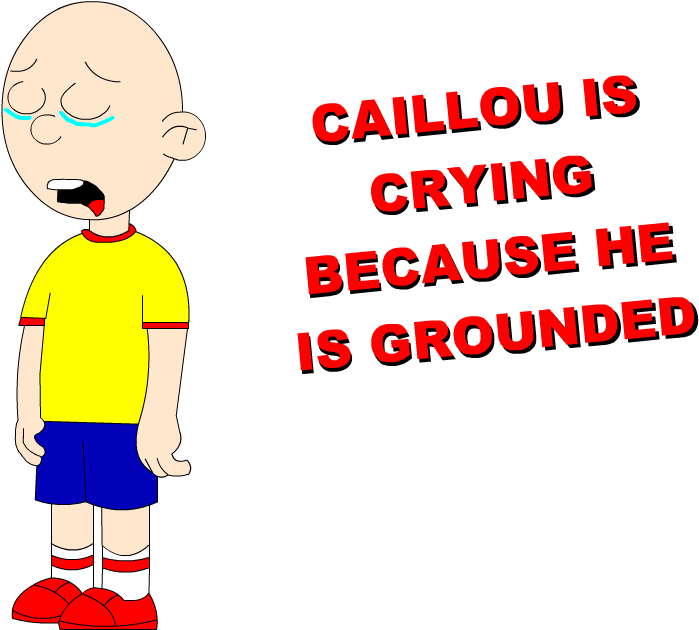 Can Somebody Please Make Evil Caillou Gets Grounded - Caillou Is Crying Grounded (716x630), Png Download