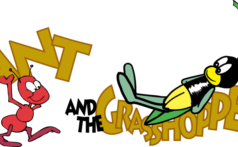 Cold Clipart Grasshopper - Ant And The Grasshopper Coloring Pages (825x510), Png Download