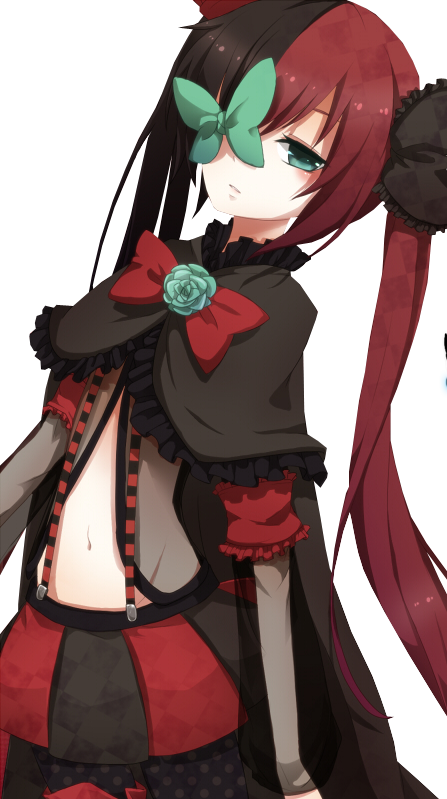 Shinigami - Red Anime Girl Render (447x799), Png Download