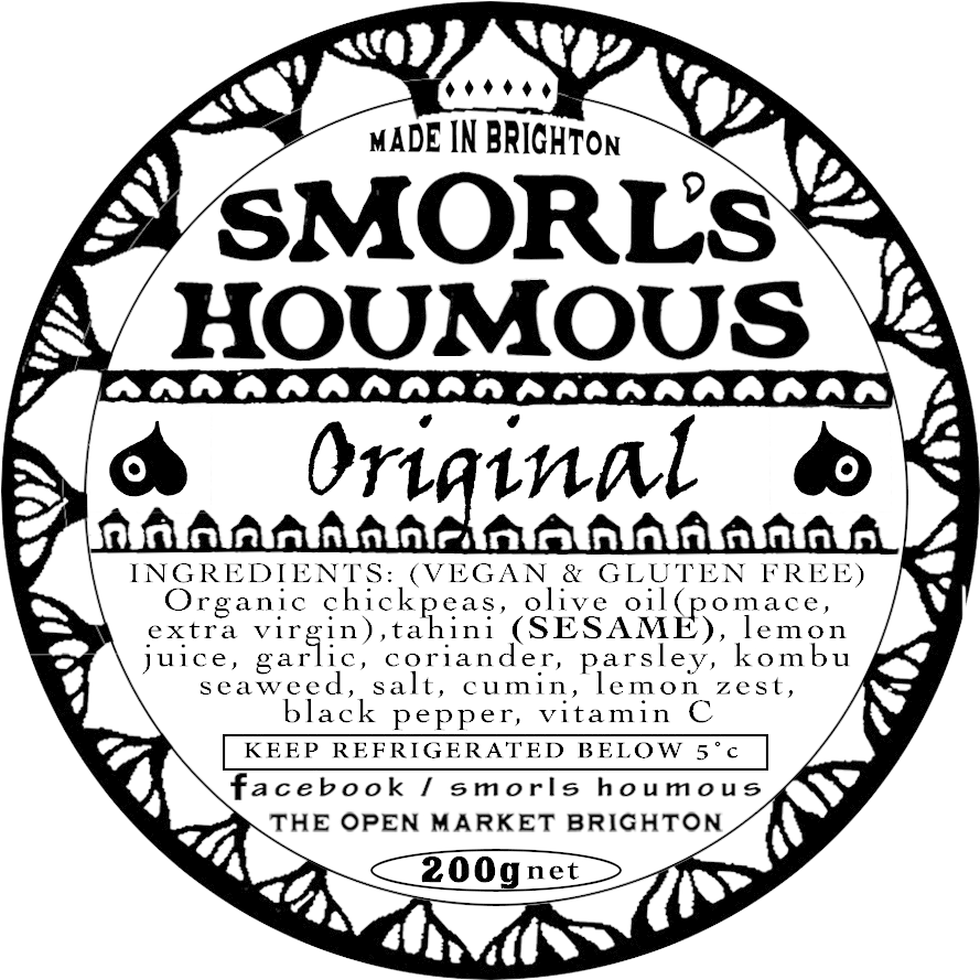 Smorls Original Houmous - Smorls Thunder Garlic Hummus (898x898), Png Download