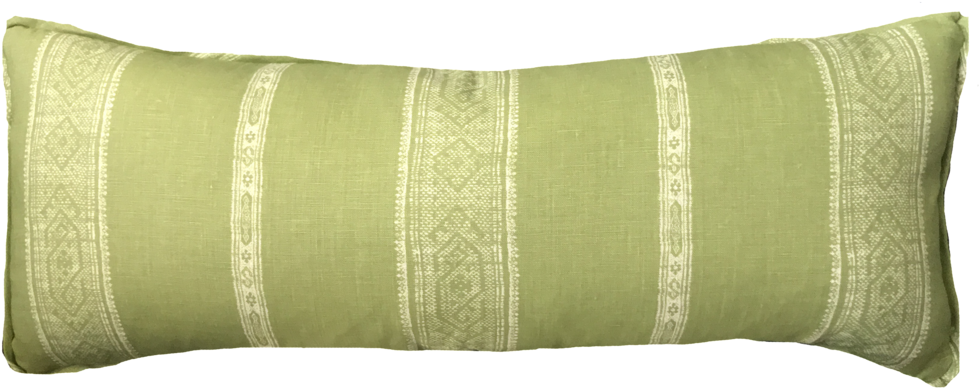 Patmos Reverse Stripe Parsley Pillow - Cushion (1024x460), Png Download