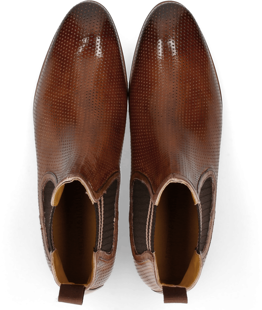 Ankle Boots Brad 6 Perfo Wood Binding Ash - Leather (1024x1024), Png Download