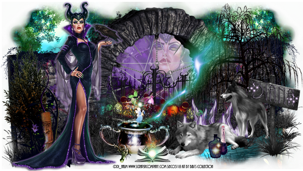 Matching Kit 'maleficent 1&2' By Bibi's Collection - Illustration (1000x561), Png Download