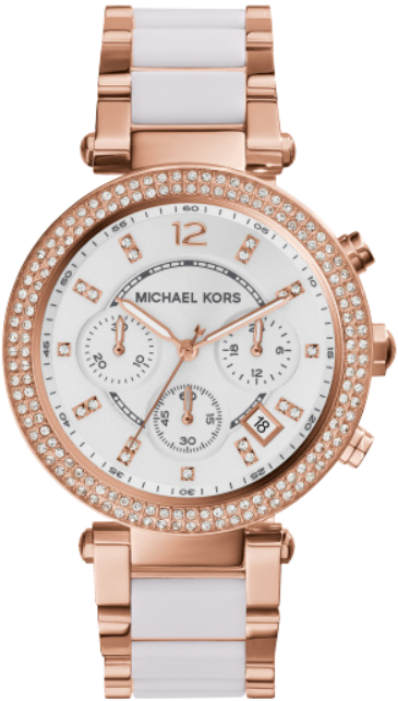 Michael Kors Women's Parker Rose Gold Tone Watch Mk5774 (750x750), Png Download