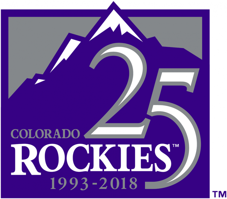 Colorado Rockies Logos Iron On Stickers And Peel-off - Rockies 25th Anniversary Logo (750x930), Png Download