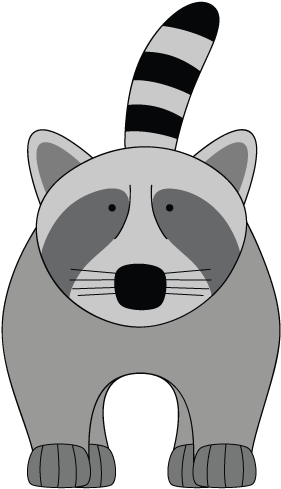 Racoon - Cartoon (700x700), Png Download