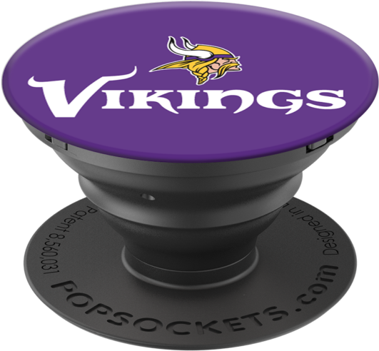 Minnesota Vikings Wordmark Gloss Popsocket - Minnesota Vikings Popsocket (640x640), Png Download