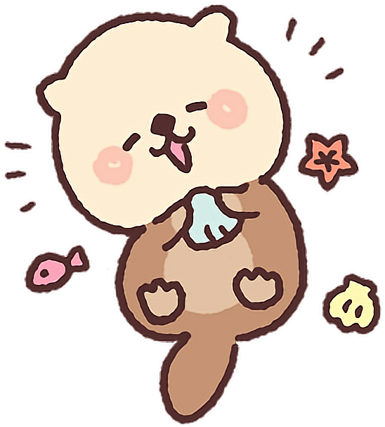 580 X 640 7 - Sea Otter Kawaii (580x640), Png Download