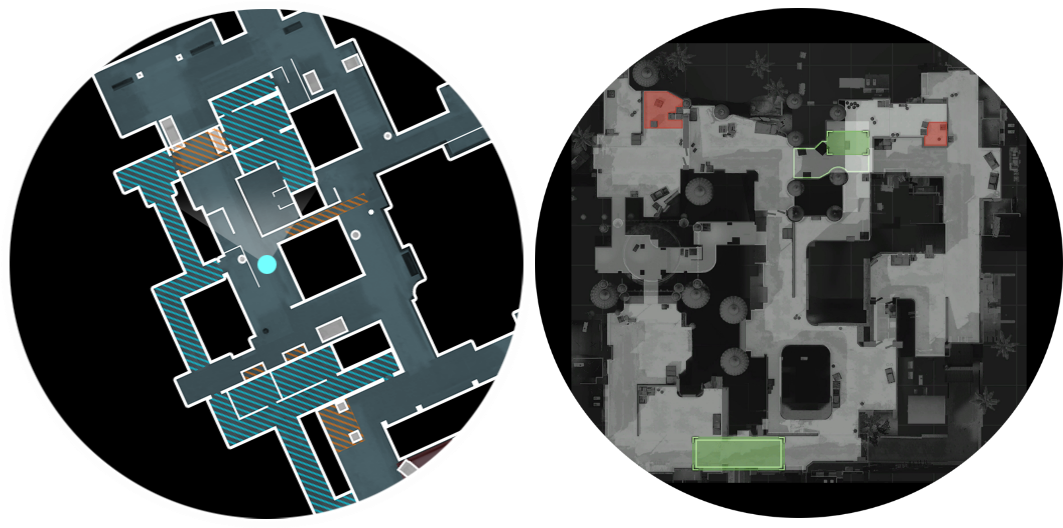 For These Which Liked To Use Simpleradar It Is A Great - Csgo Hostage Map Layout (1100x550), Png Download