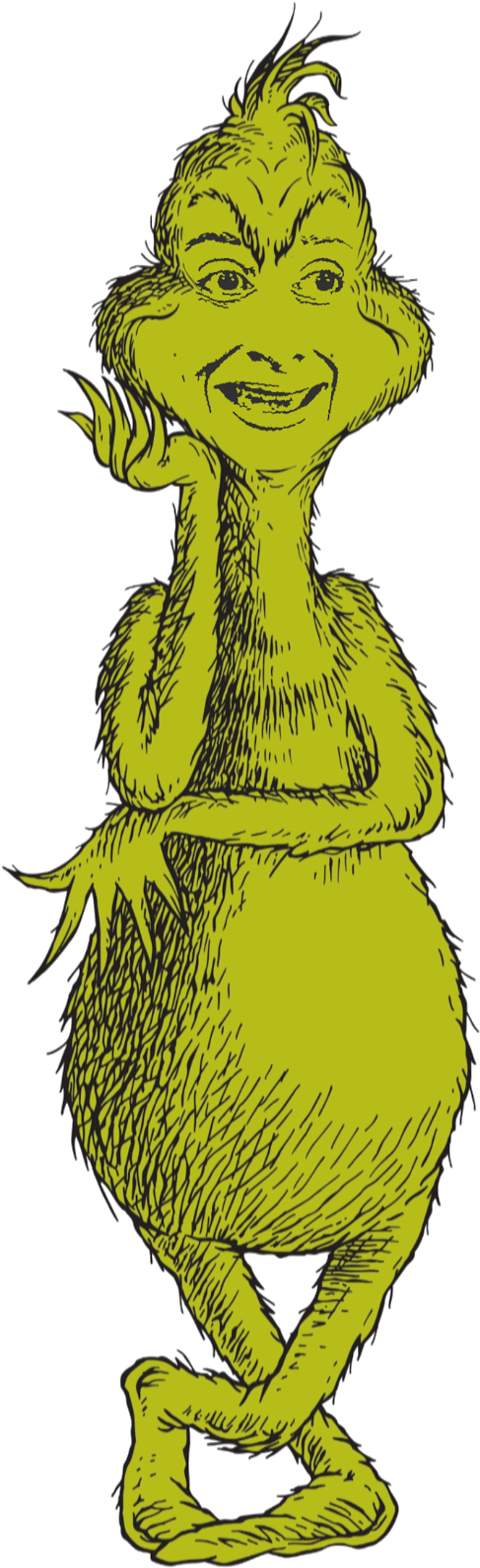 2014 Archibald Portrait Entry By Salvatore Zofrea Minus - Grinch Villains (504x1600), Png Download