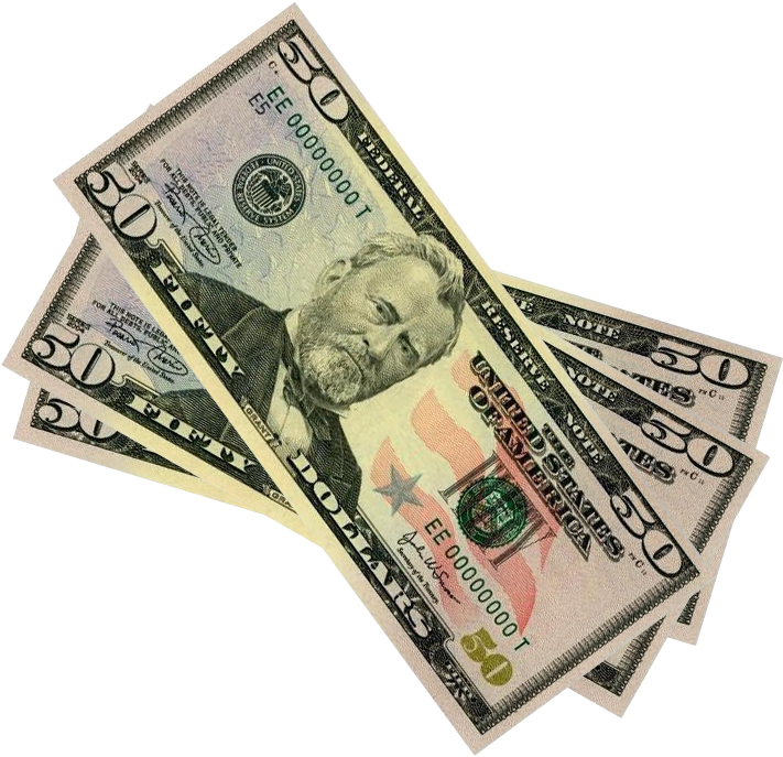 150 Dollars - 50 Us Dollar (764x733), Png Download