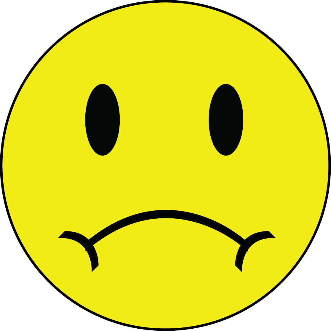Smile And Frown Face N2 - Annoyed Face Clip Art (1117x1117), Png Download