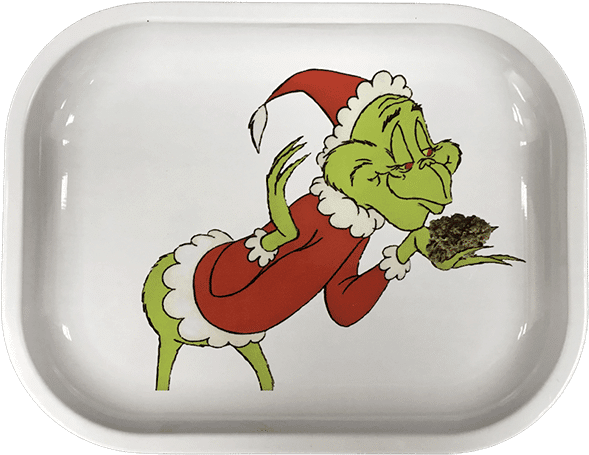 Cannabox December 2017 Grinch Tray - Cartoon The Grinch Clipart (750x750), Png Download