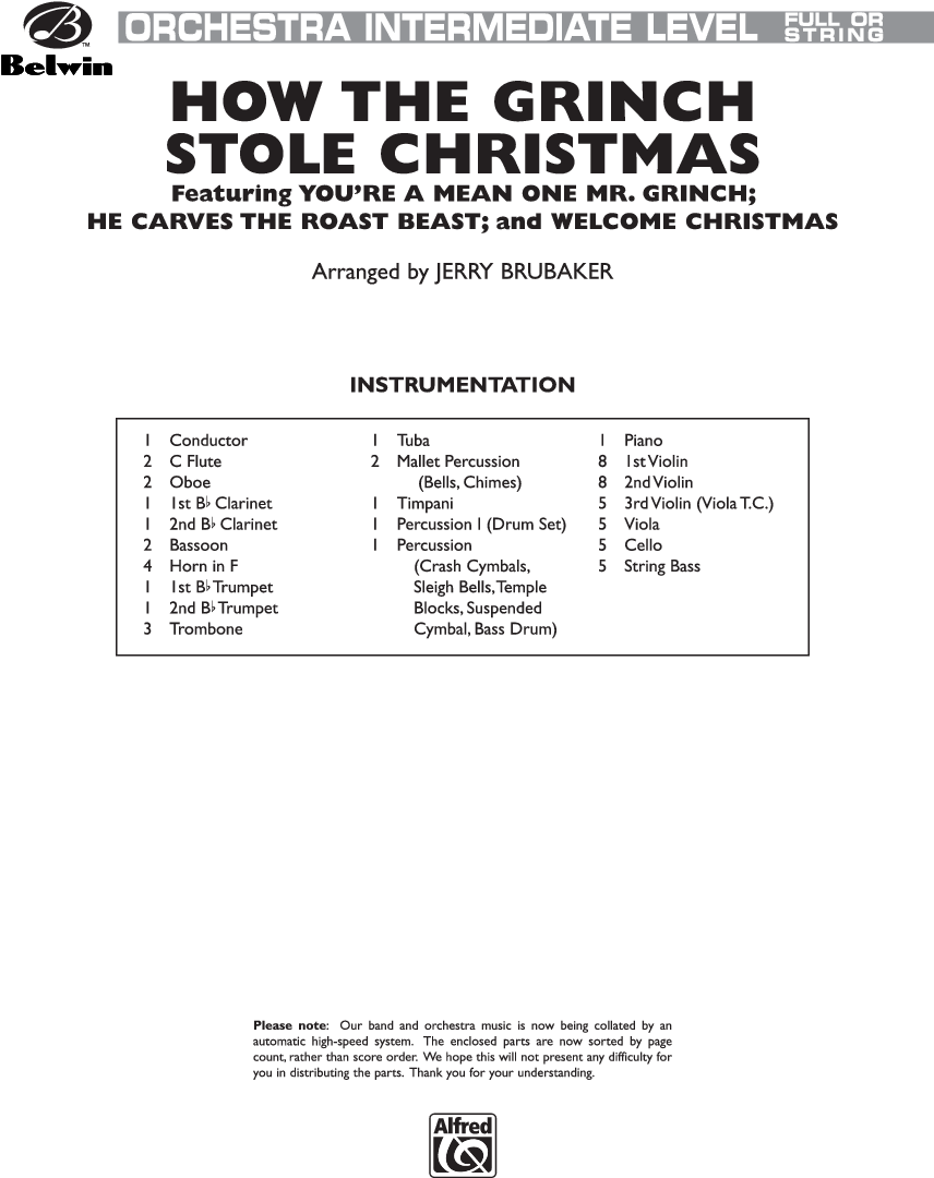 How The Grinch Stole Christmas Thumbnail - Hedwig's Theme Sheet Music (864x1152), Png Download