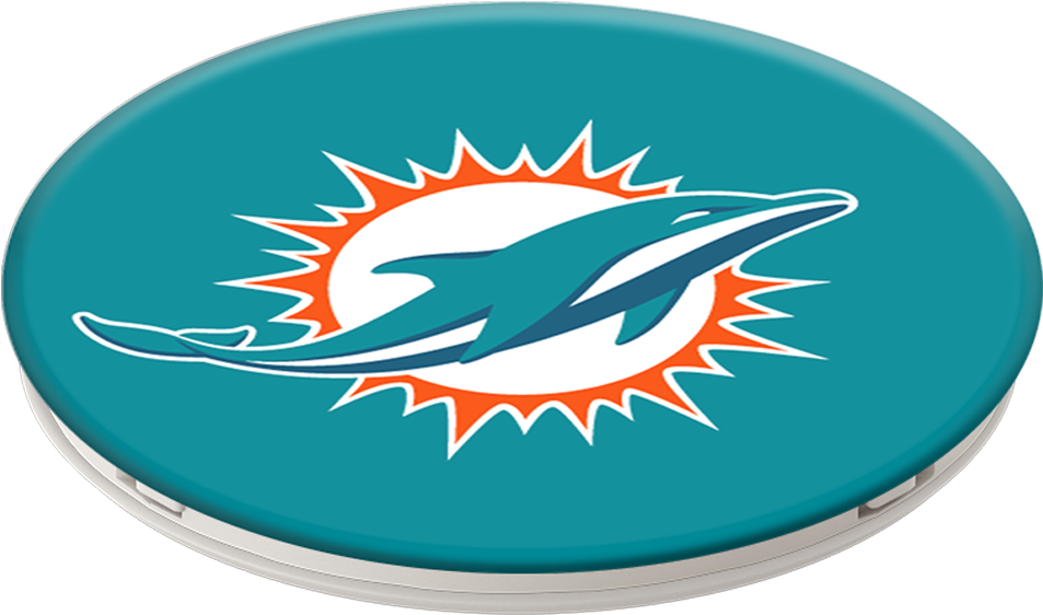 Wholesale Cell Phone Accessory Popsockets - Phone Pop Socket Miami Dolphins (1000x1000), Png Download
