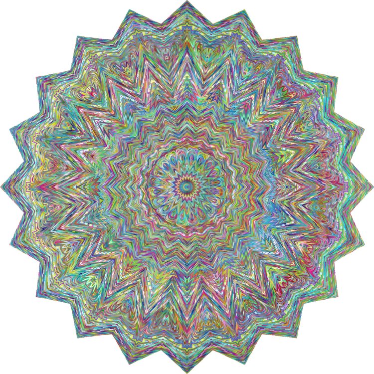 Mandala High Art - Psychedelic Art (750x750), Png Download