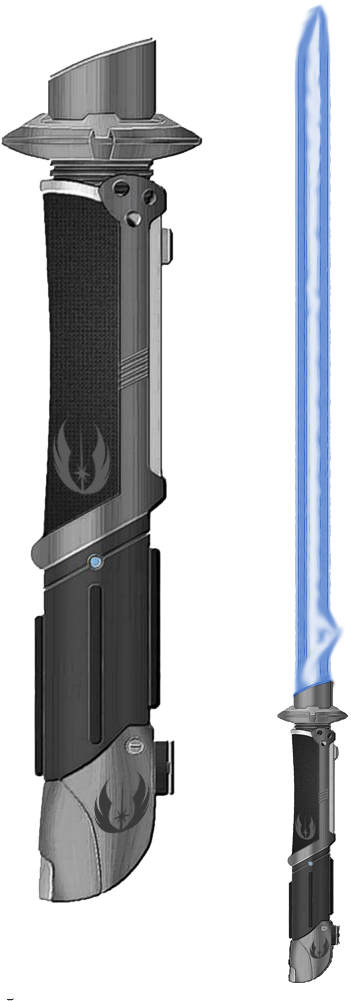 Sabre De Luz De Kar-ani Custom Lightsaber, Lightsaber - Make Ezra Bridger Lightsaber (400x1029), Png Download
