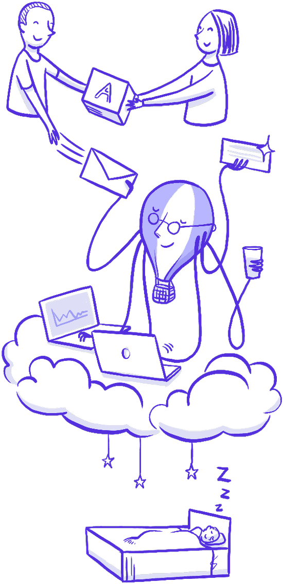 Packet - Cartoon (607x1200), Png Download