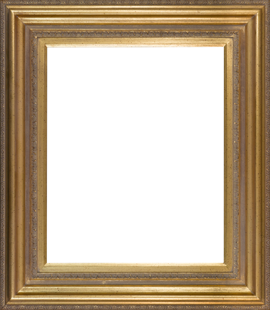 Mediterranean Gold Frame - Painting Frame (871x1000), Png Download
