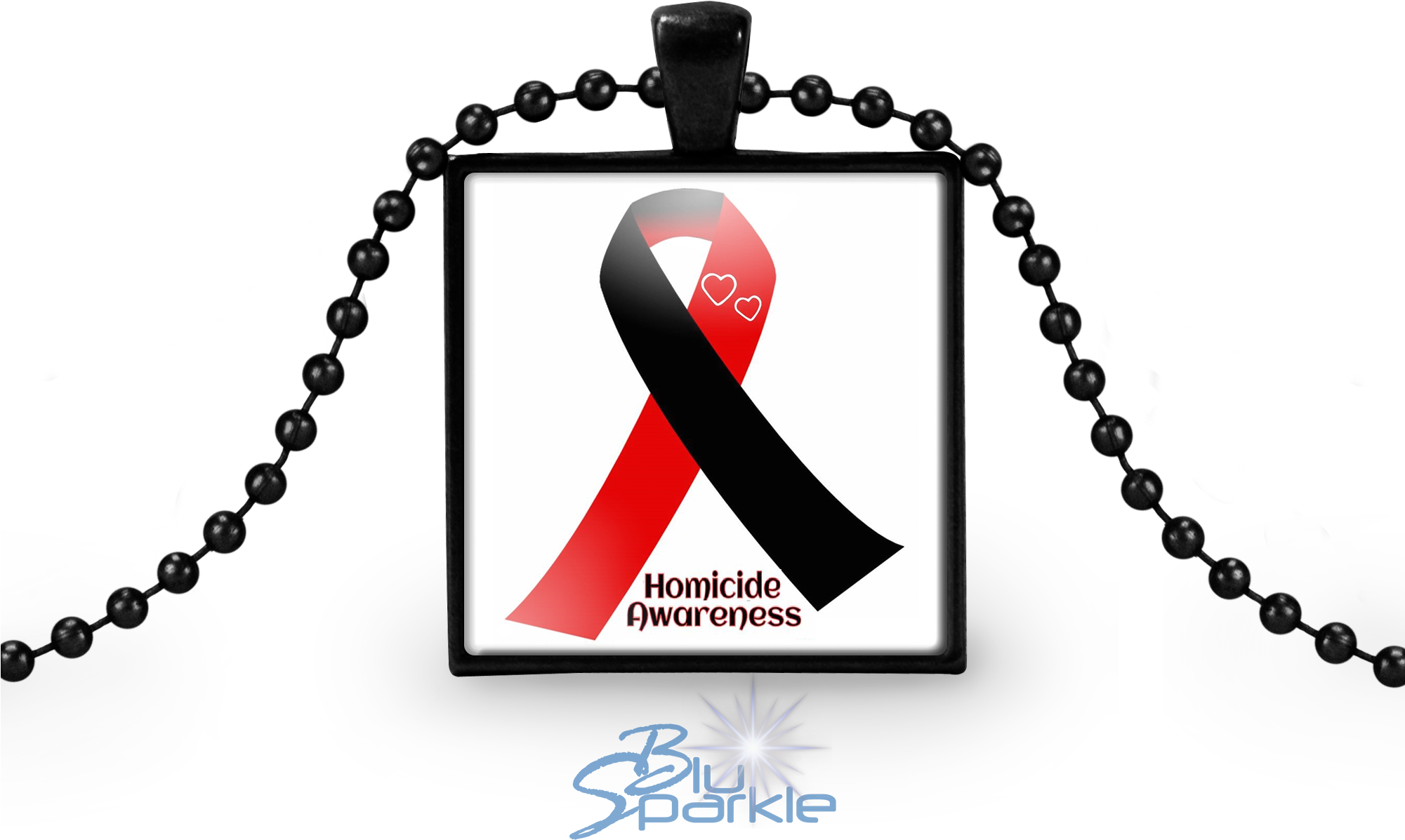 Personalized Awareness Ribbon Square Pendants - Necklaces Mockups Free Download (2000x1600), Png Download