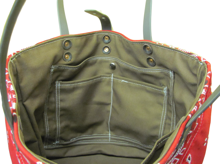 Red Bandana Tote Bag - Handbag (700x524), Png Download