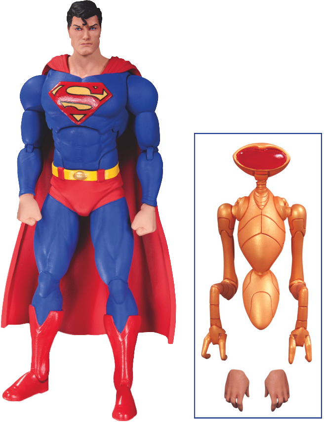 Dc Collectibles Icons Superman (658x854), Png Download