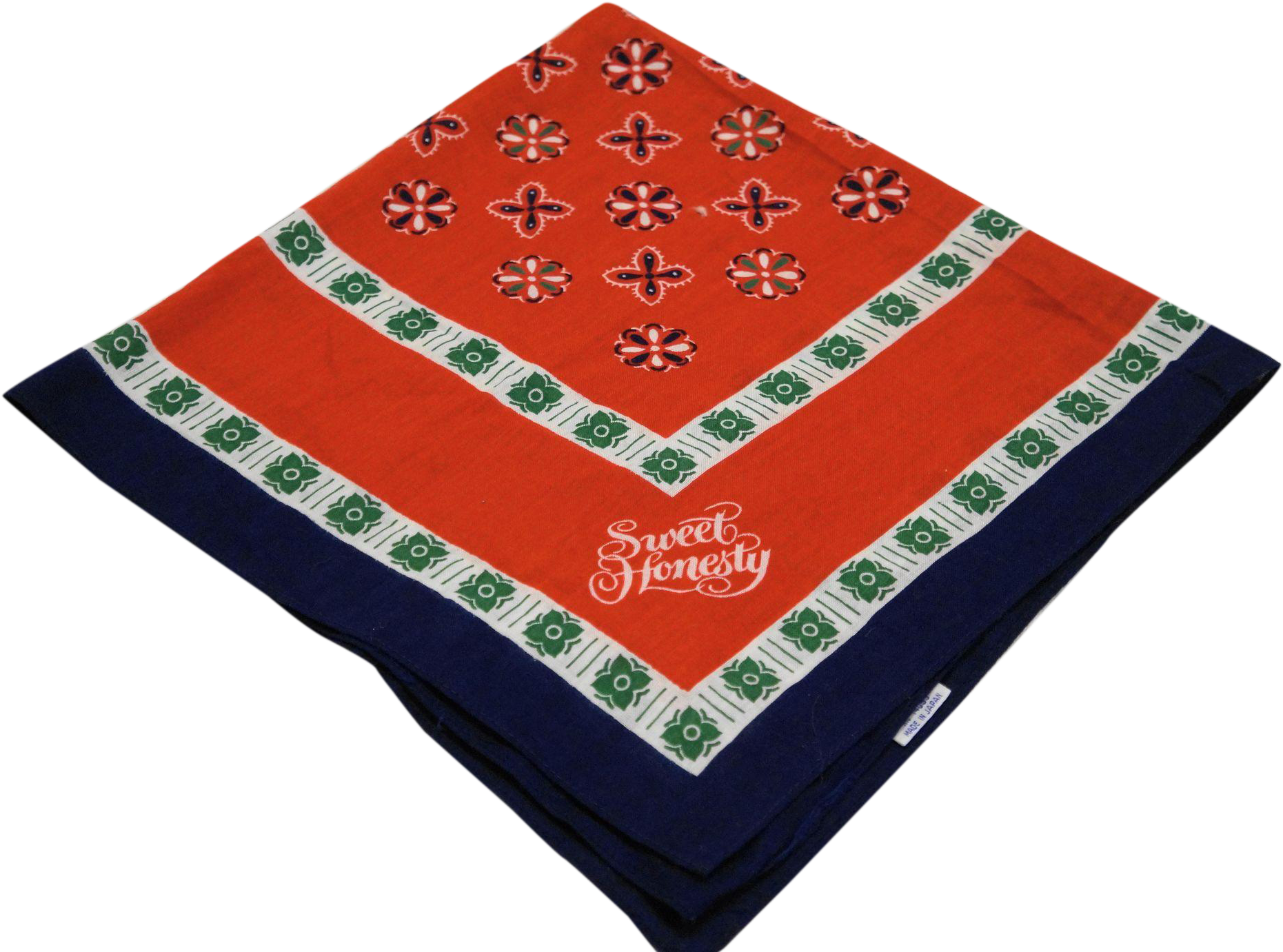 Avon Sweet Honesty Bandana Scarf Red Blue 1970s Japan - Patchwork (1860x1860), Png Download