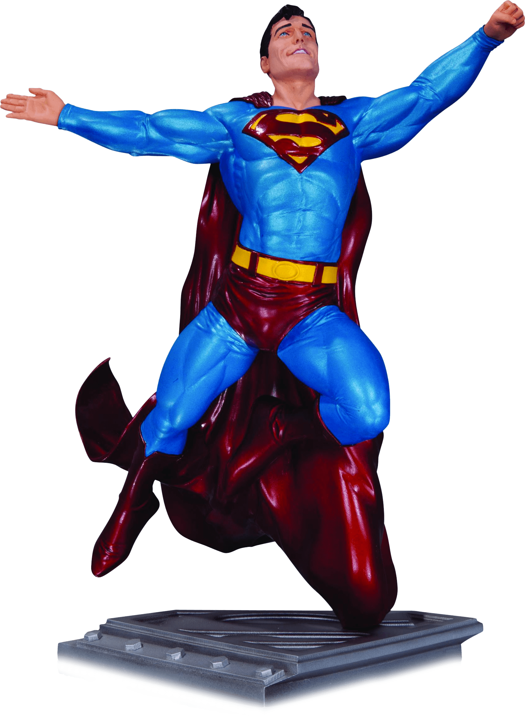 Superman Man Of Steel Statue - Gary Frank Superman Statue (1682x2291), Png Download