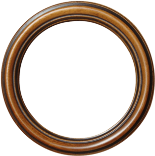 Round Wooden Frame - Circle (600x600), Png Download