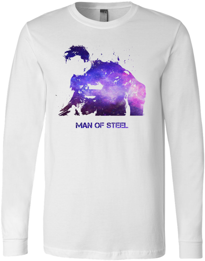 Man Of Steel Unique Galaxy Design Unisex Clothing - Superman (1000x1000), Png Download