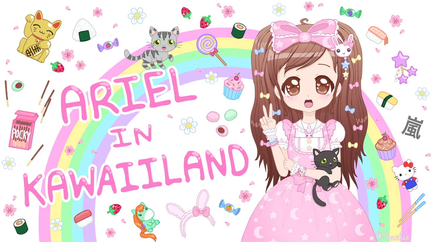 Ariel In Kawaiiland - Doll (1477x828), Png Download