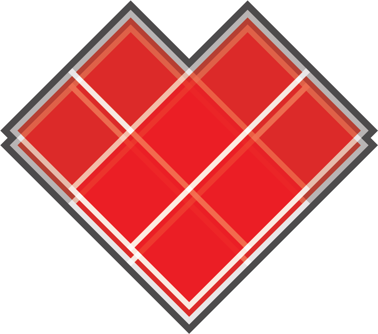 Bfh Printed Decal 8 Bit Hearts 04 Original - Graphic Design (1500x1500), Png Download