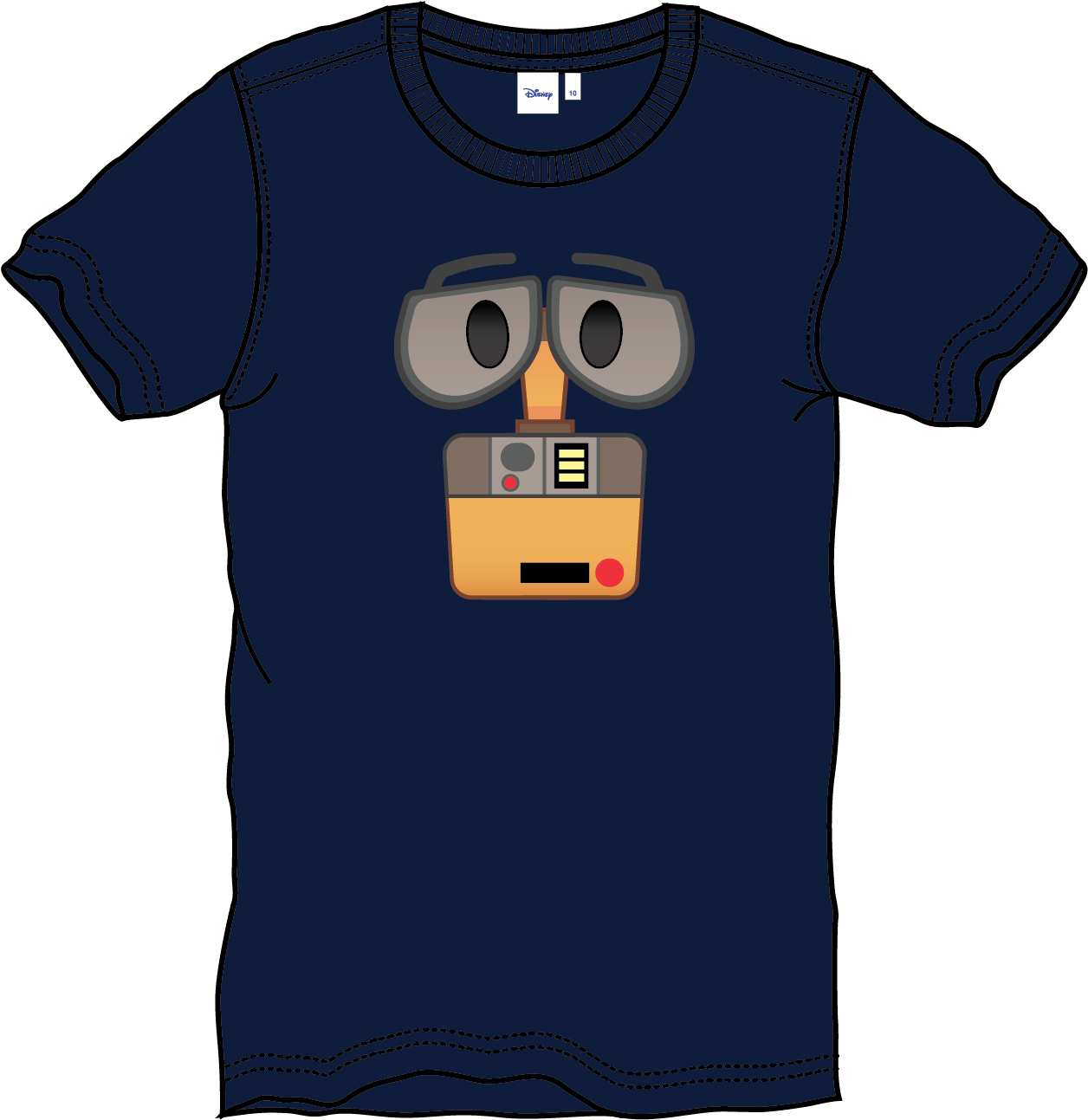 Disney Wall E Graphic T Shirt - Active Shirt (1890x1890), Png Download