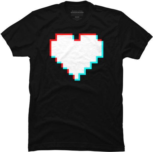 8 Bit Heart Glitch - Feenix University (650x650), Png Download