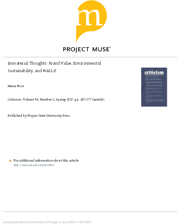 Pdf - Project Muse (612x792), Png Download