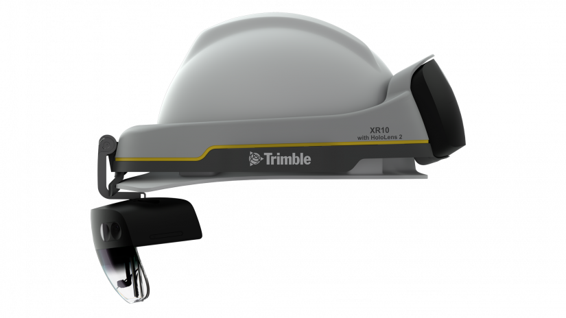 Trimble Updates Its Ar Hard Hat With Microsoft Hololens - Hololens 2 Hard Hat (825x464), Png Download