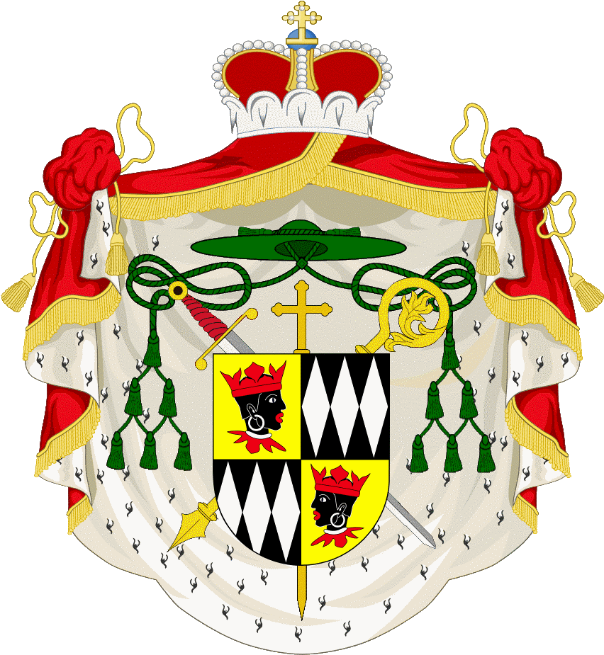 Coa Prince-bishop Of Freising De Eckher Johann Franz - Sweden Coat Of Arms Png (859x938), Png Download
