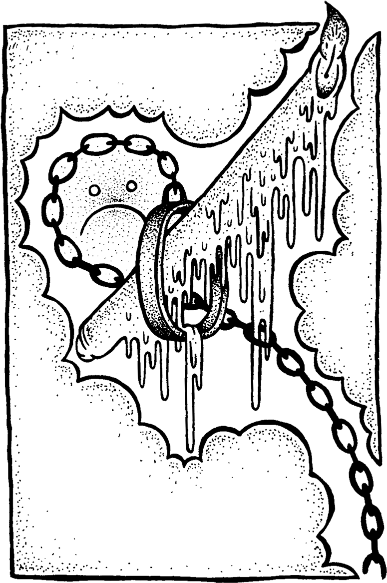 Me This Candle Is In Sky Jail Brohloff Brad Rohloff - Illustration (800x1194), Png Download