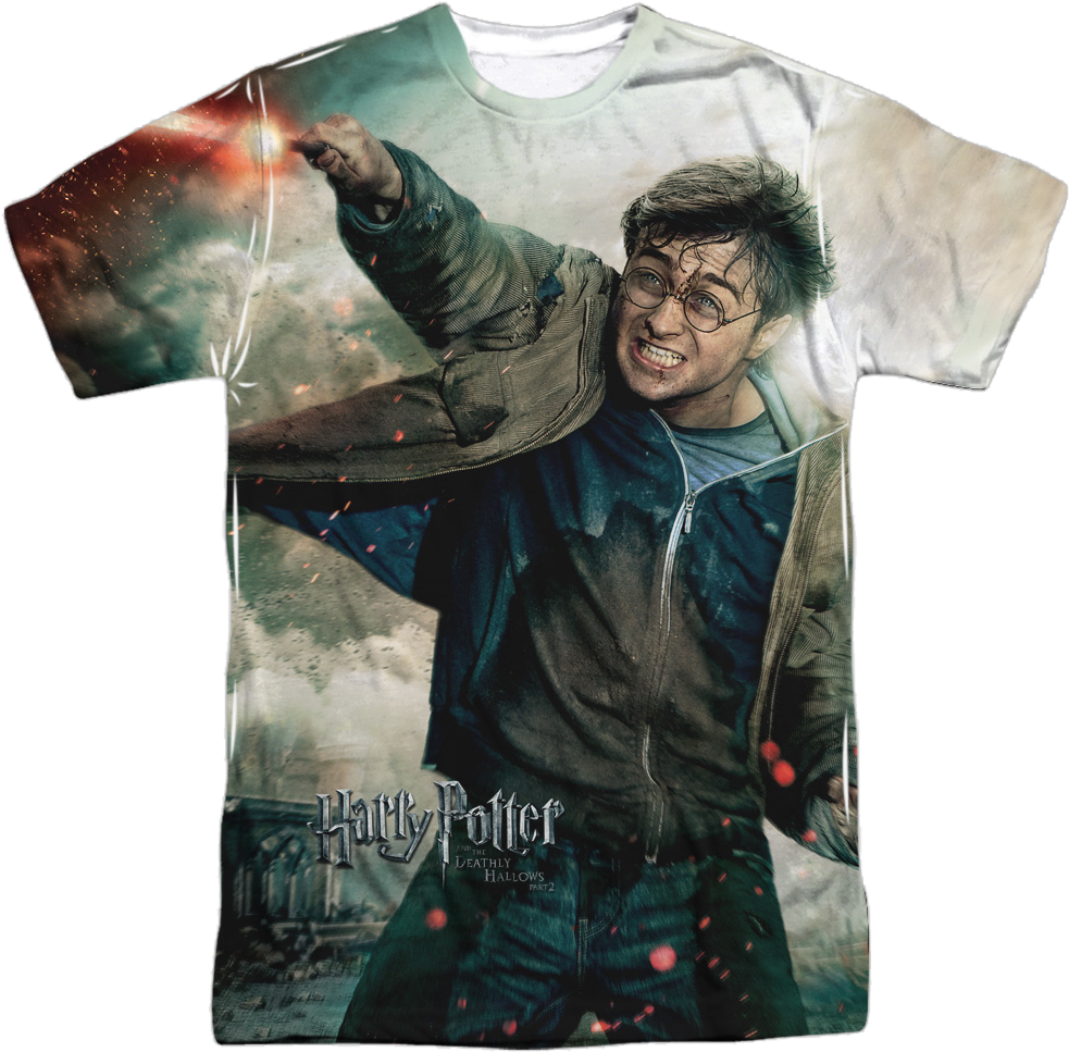 Harry Potter Harry Vs Voldemort Shirt - Harry Potter Against Voldemort (1000x1000), Png Download