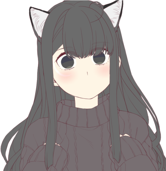 Neko Komifan - Cartoon (575x575), Png Download