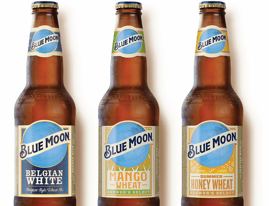 Blue Moon Png - Blue Moon Belgian White (858x657), Png Download