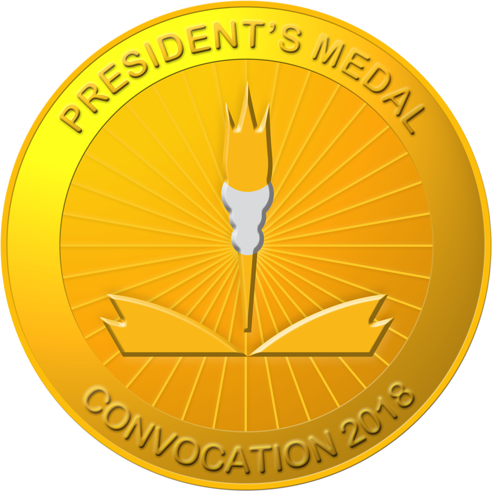 President's Gold Medal (1712x1711), Png Download