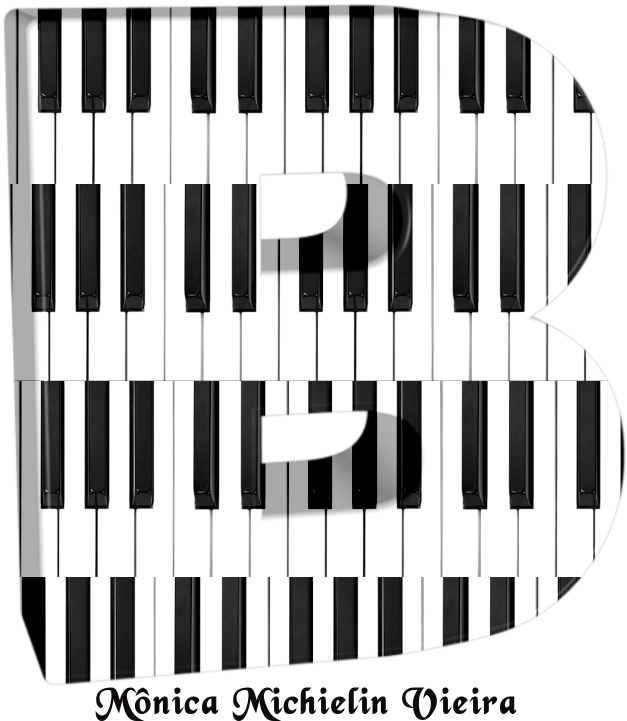 Alfabeto Teclas Do Piano Em 3d Png - Musical Keyboard (750x750), Png Download